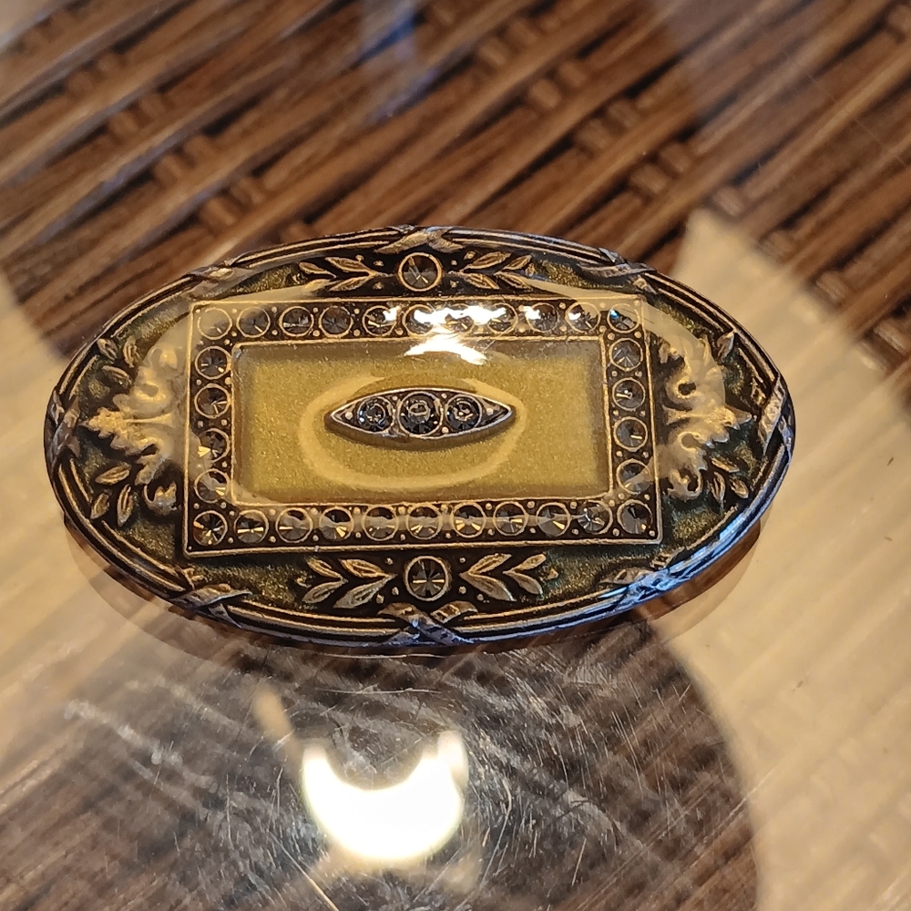 RARE CATHERINE POPESCO ENAMEL SILVER & GOLD PLATED VINTAGE 1980s